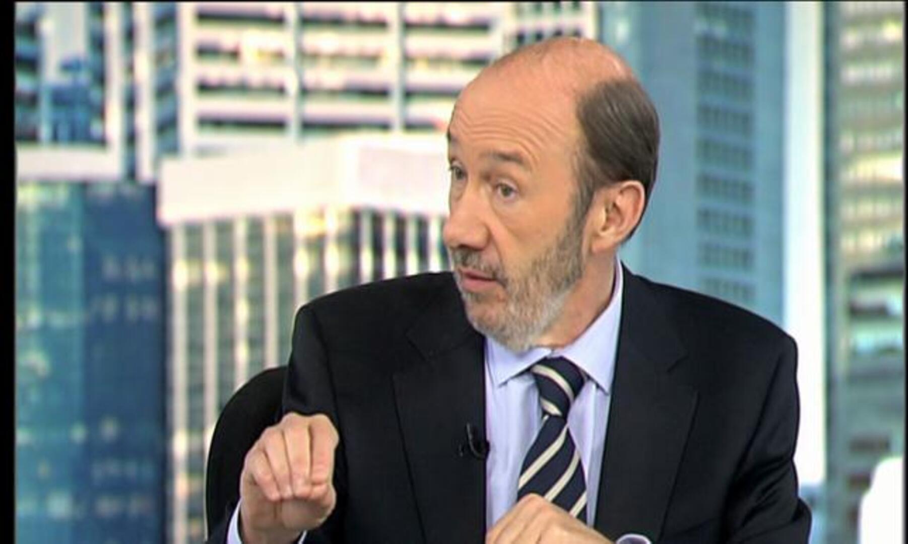 Rubalcaba: «Entre Blanco y el empresario, la verdad la dice Blanco»