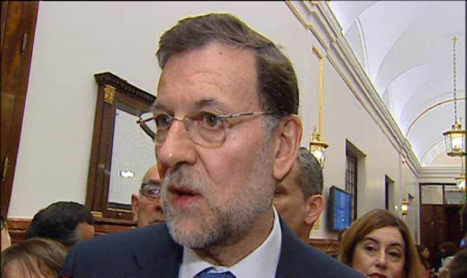 Rajoy contesta en los pasillos del Congreso: «Tengo las cosas claras y la legitimidad»