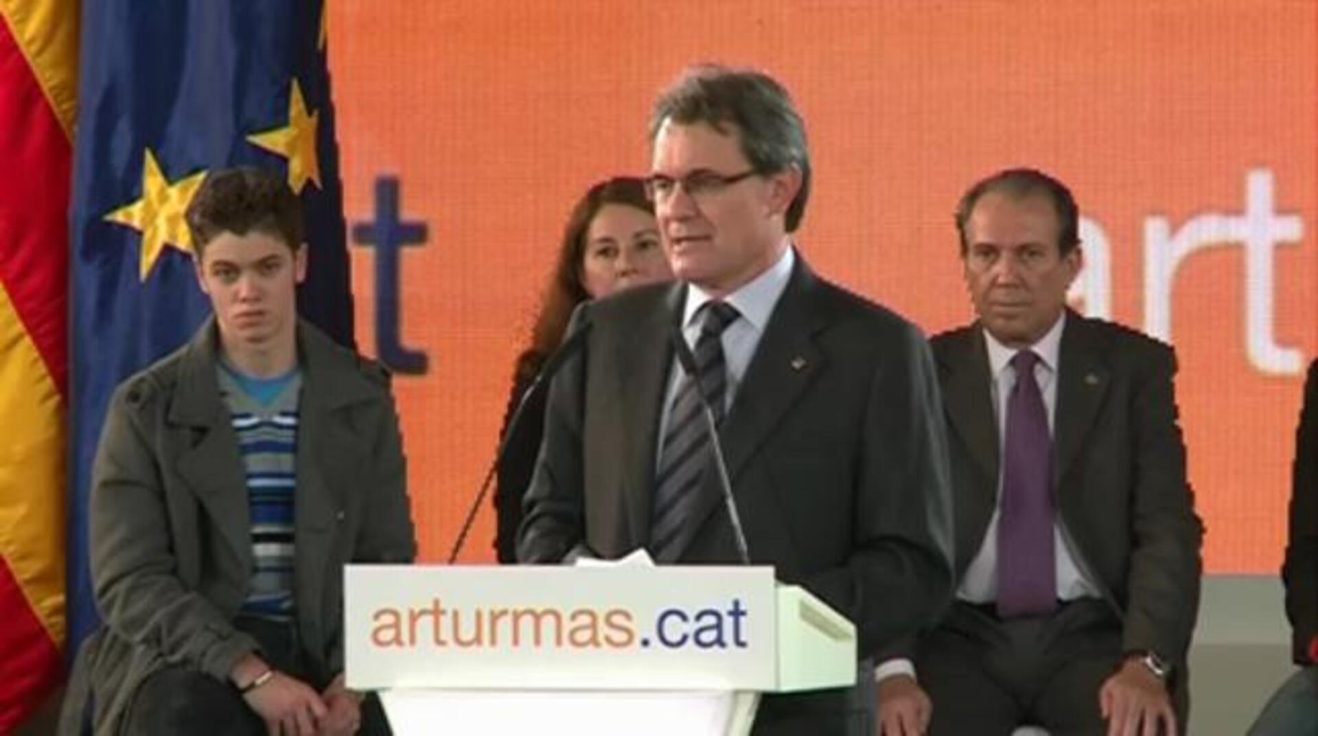Artur Mas: «No nos pararán tribunales ni constituciones»