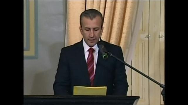 Nicolás Maduro y sus ministros reunidos en el Palacio de Miraflores