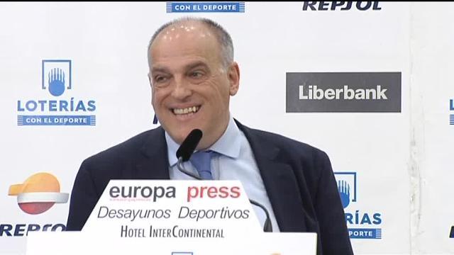 Tebas sobre la llamada de Florentino a Rubiales: &quot;No me parece bien que llame&quot;
