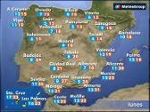 Previsión del tiempo para este lunes 14 de mayo