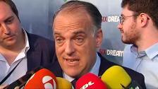 Tebas, sobre Cristiano Ronaldo: "Creo que la salida a Italia le favorece fiscalmente"