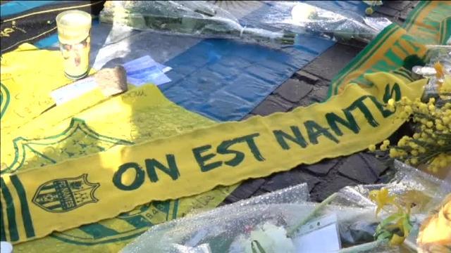 Los aficionados del Nantes homenajean a Emiliano Sala