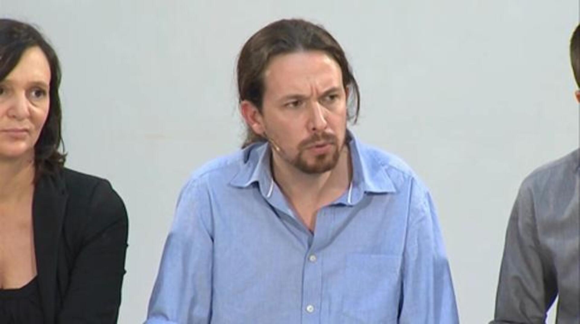 Pablo Iglesias presenta la campaña para el 20-D junto a su equipo