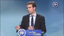 Casado dice que Sánchez tendrá que explicar con qué apoyos cuenta y a qué precio