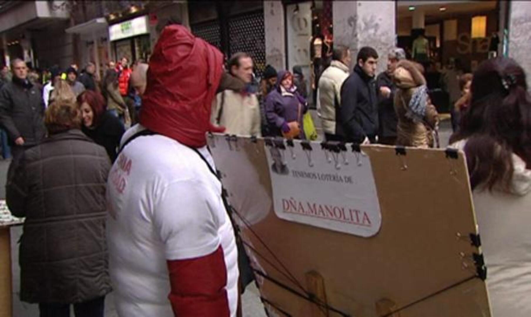 Intentan entrar en la administración de lotería de Doña Manolita