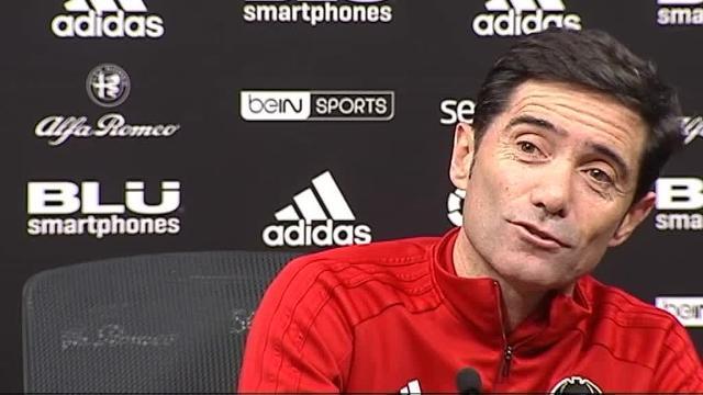 Marcelino sobre Messi: &quot;Nos hace disfrutar cuando lo vemos jugar, menos cuando juega contra nosotros que nos hace sufrir&quot;
