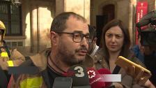 Tensión a las puertas del Parlament catalán