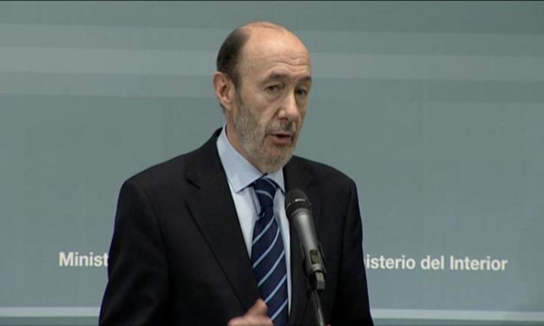 Rubalcaba descarta que ETA tenga infraestructura en Reino Unido