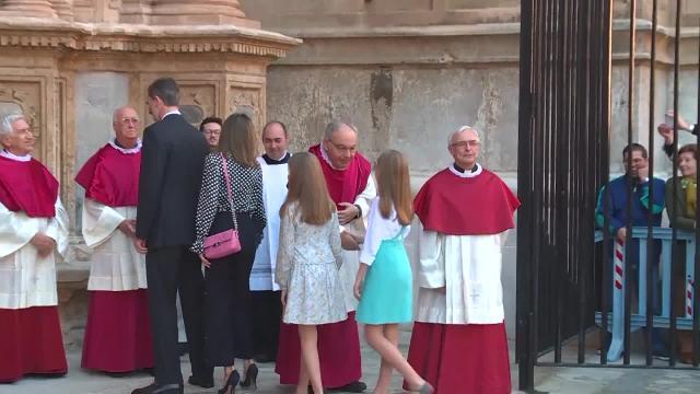 La Familia Real asiste a la misa de Pascua en Palma