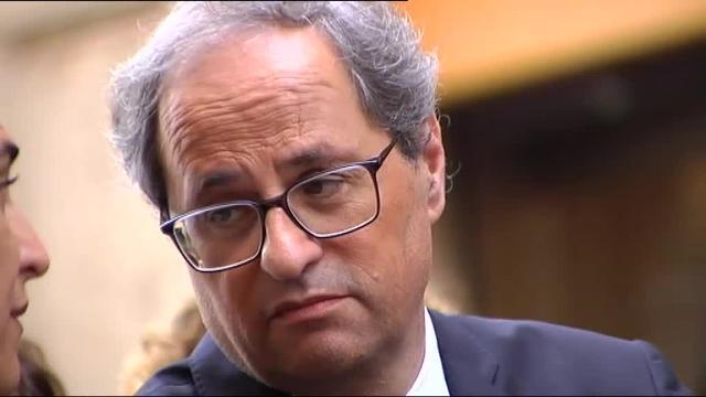 Torra acude al homenaje a las víctimas acompañado de la esposa de Forn