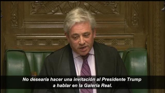 Vídeo: El presidente de la Cámara de los Comunes rechaza que Trump hable ante el Parlamento británico
