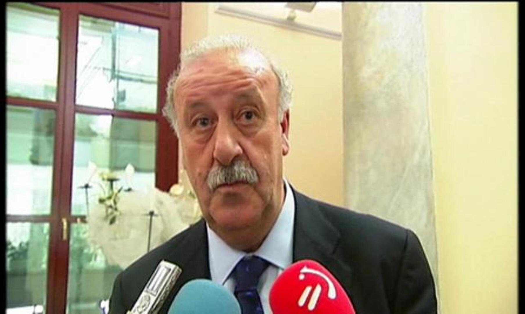 Vicente del Bosque: «Lo de Villa es una faena, sería una pérdida importante para la selección»