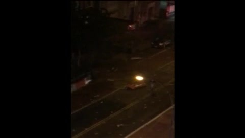 Zona acordonada tras la explosión en Manhattan