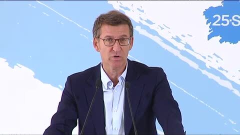 Alberto Núñez Feijóo, ganador de las elecciones gallegas