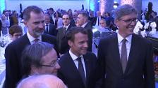 El rey Felipe VI asiste a la cena de honor a Emmanuel Macron en Aquisgrán