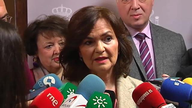 Carmen Calvo: &quot;En Waterloo no se negocia nada, para el Gobierno lo único que existen son los escaños del Congreso y el Senado&quot;