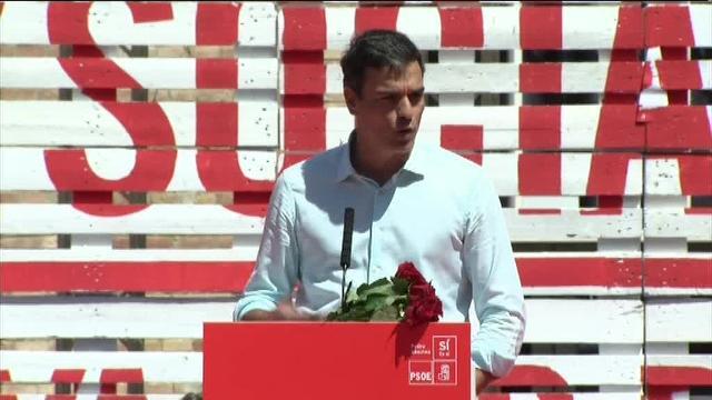 Pedro Sánchez, durante un acto celebrado hoy en Barcelona