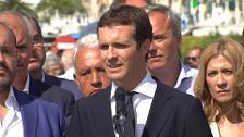 Casado exige a la Generalitat que "deje de amenazar a las instituciones"