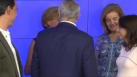 Mariano Rajoy con Dolores de Cospedal en el Comité Ejecutivo Nacional del PP