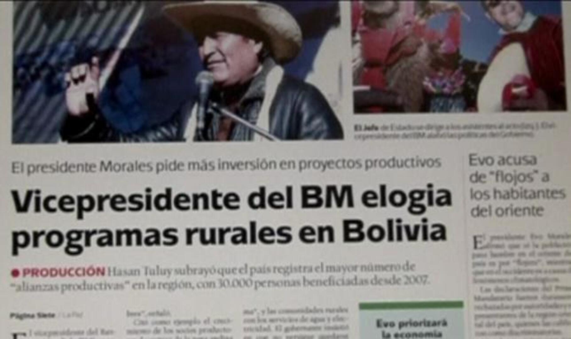 Los periodistas bolivianos se manifiestan contra el Gobierno