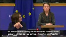 Greta Thunberg, a la UE entre lágrimas: «Nuestra casa se desmorona, el futuro está en sus manos»