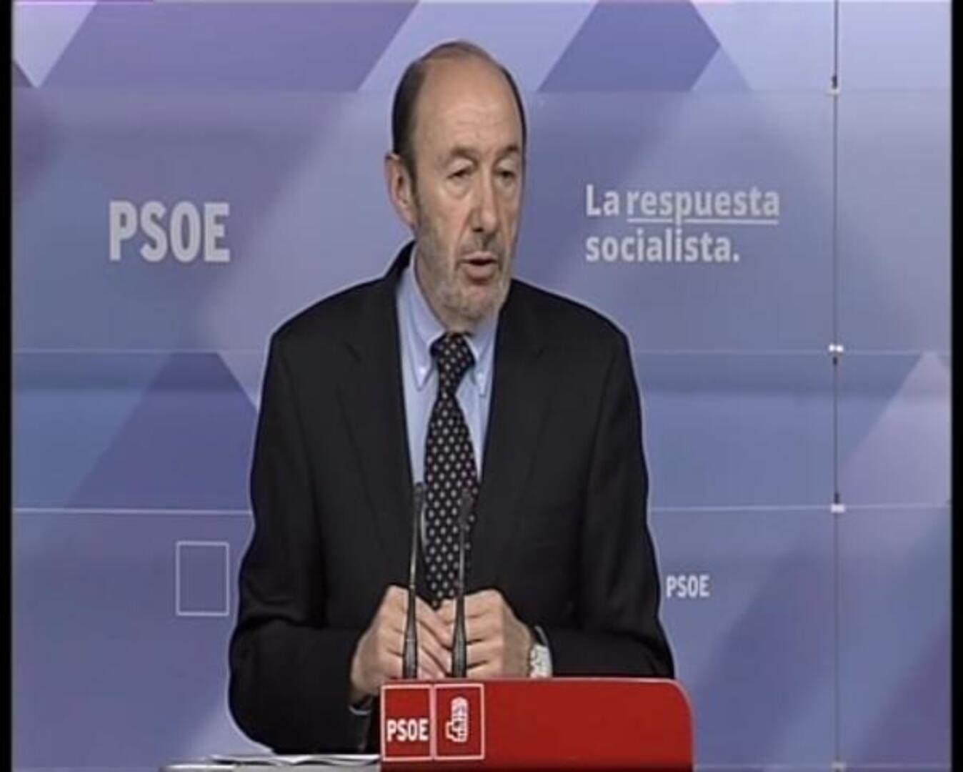 Rubalcaba: «Si no crecemos, la recesión se puede comer el rescate»