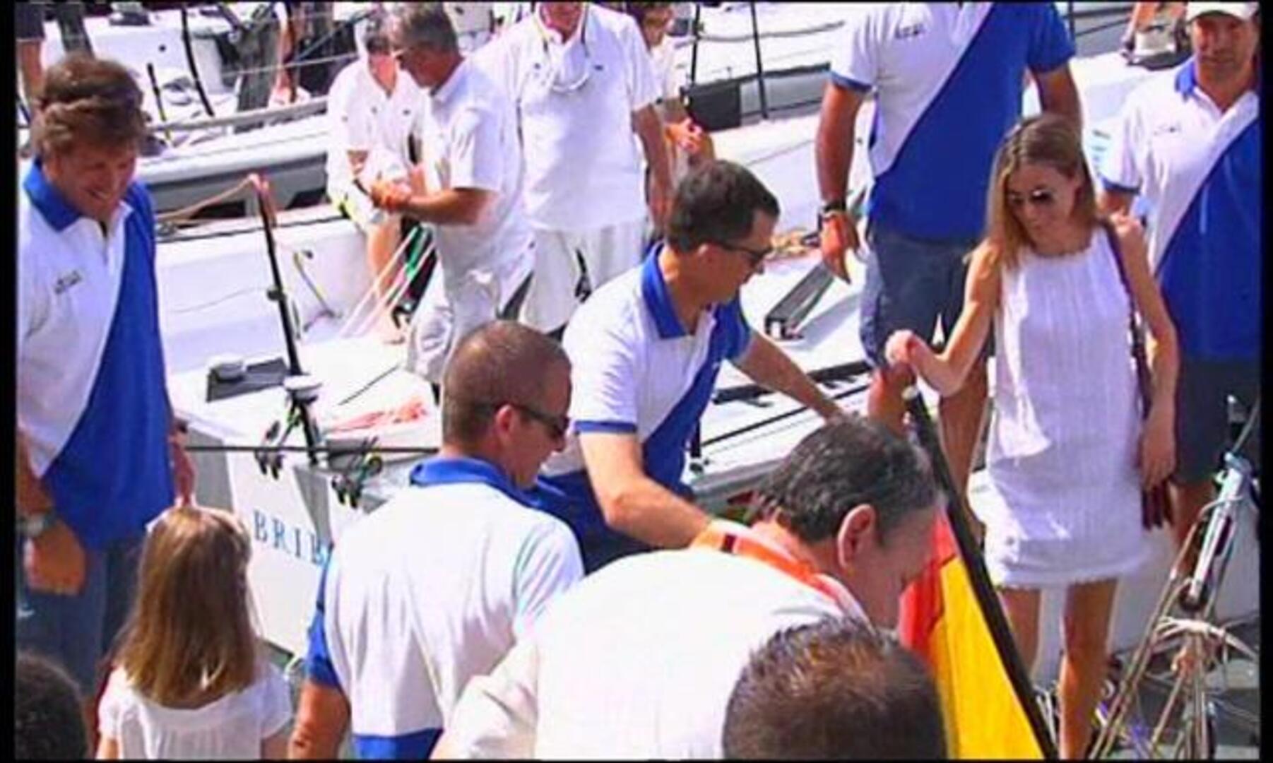 La Princesa y sus hijas, en las regatas