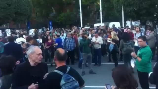 Inmediaciones del Congreso de los Diputados