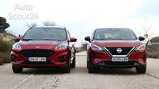 Nissan Qashqai vs. Ford Kuga: enfrentamos a dos SUV con etiqueta Eco