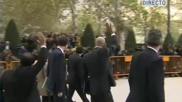 Entrada de los consellers cesados a la Audiencia Nacional