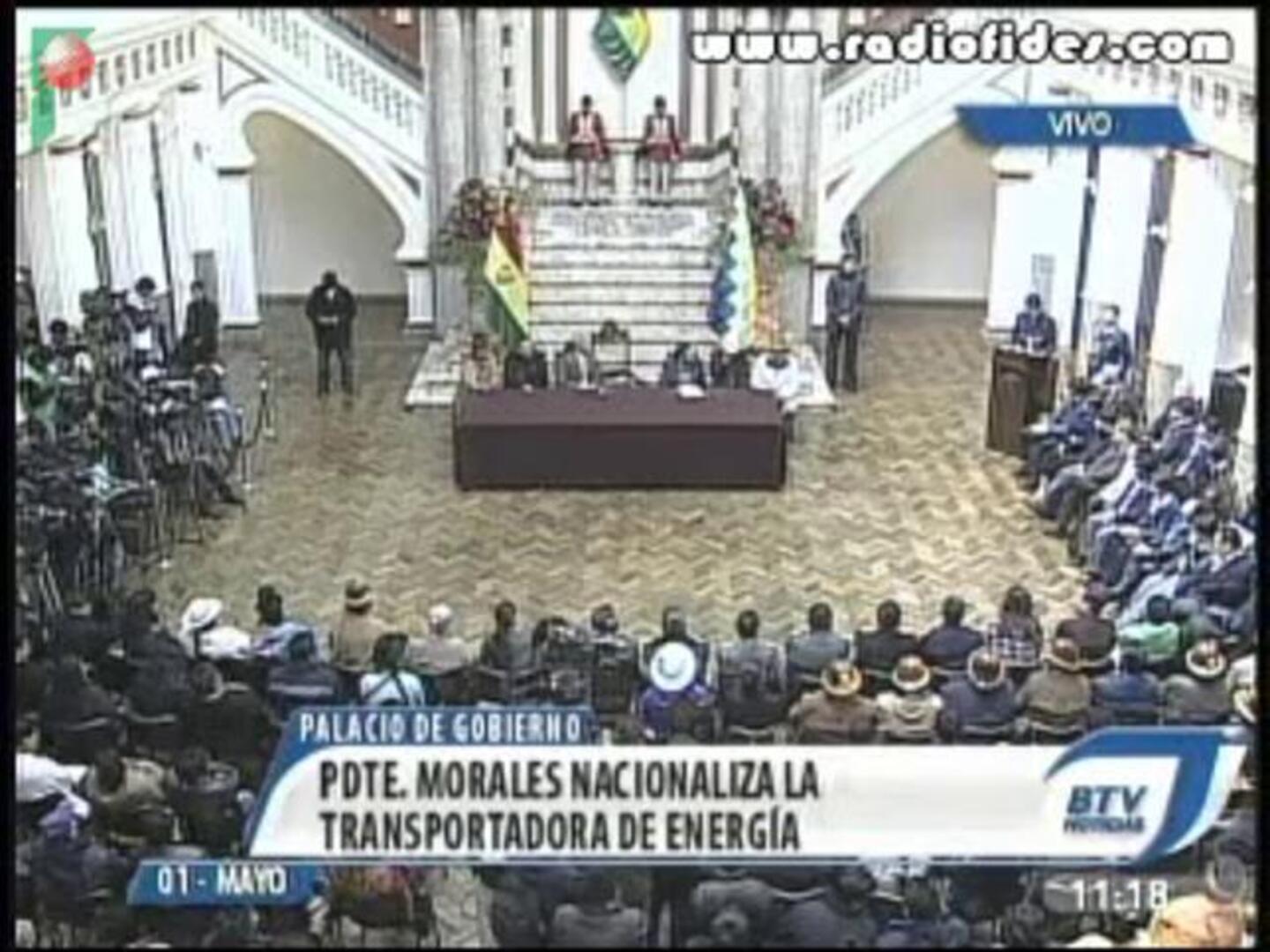 Evo Morales expropia la filial de Red Eléctrica de España en Bolivia