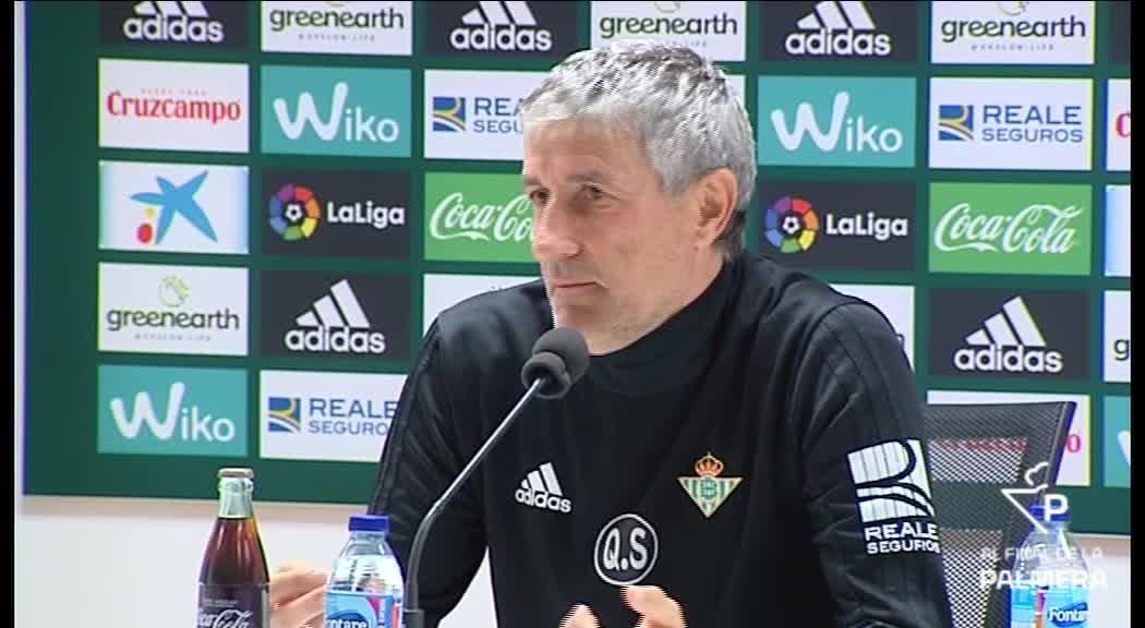 Setién analiza la previa del choque ante el Levante y asegura que el Betis sale a ganar todos los partidos