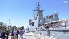 Aumenta la presencia naval en Sevilla con la llegada del cazaminas «Duero»