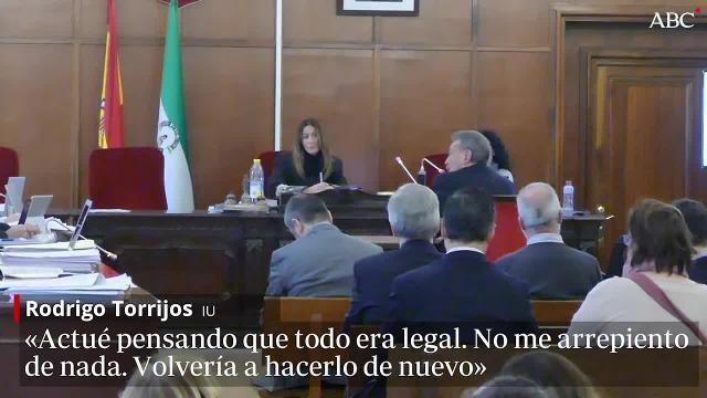 Antonio Rodrigo Torrijos, antes de declarar en el juicio por la venta de suelos de Mercasevilla