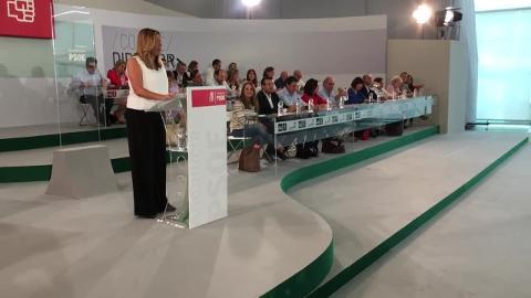 Susana Díaz durante su intervención en el Comité Director