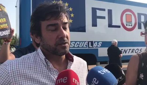 Corte de la avenida Vallellano de Córdoba este martes