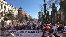 «Halleluyah» y besos al cielo de Sevilla para Marta del Castillo en el décimo aniversario de su desaparición