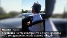 Altercado entre taxistas y conductores de Cabify por la recogida «ilegal» de clientes en Mairena del Aljarafe