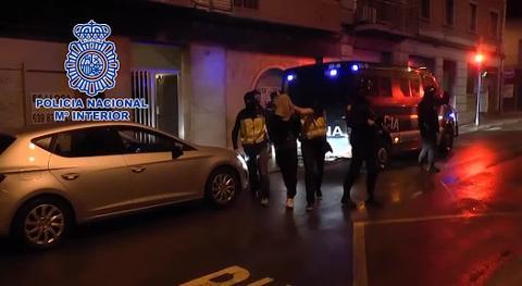 Un momento de la detención