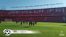Ocampos, ausente en el inicio del entrenamiento del Sevilla