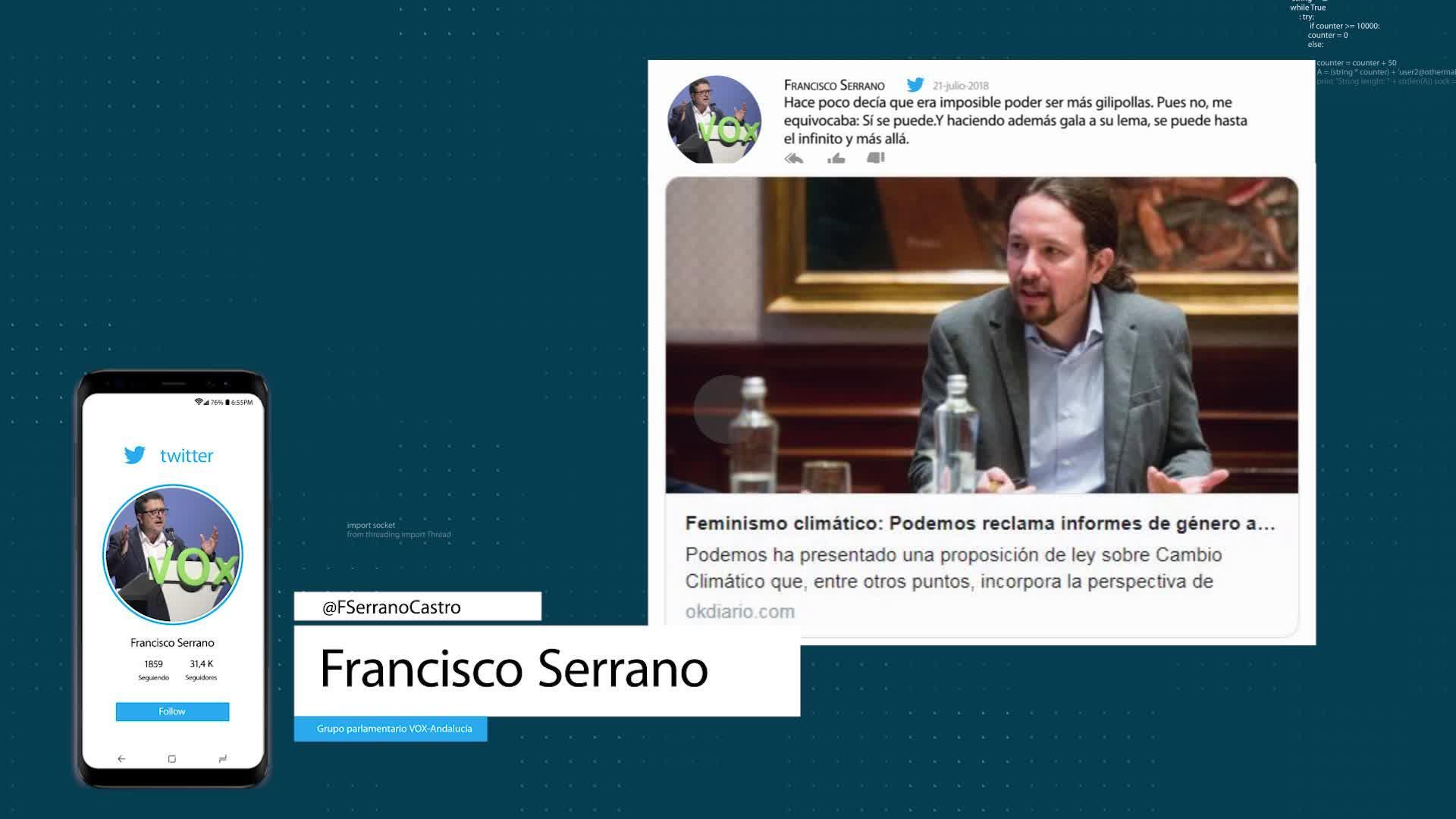 El número uno de Vox, Francisco Serrano