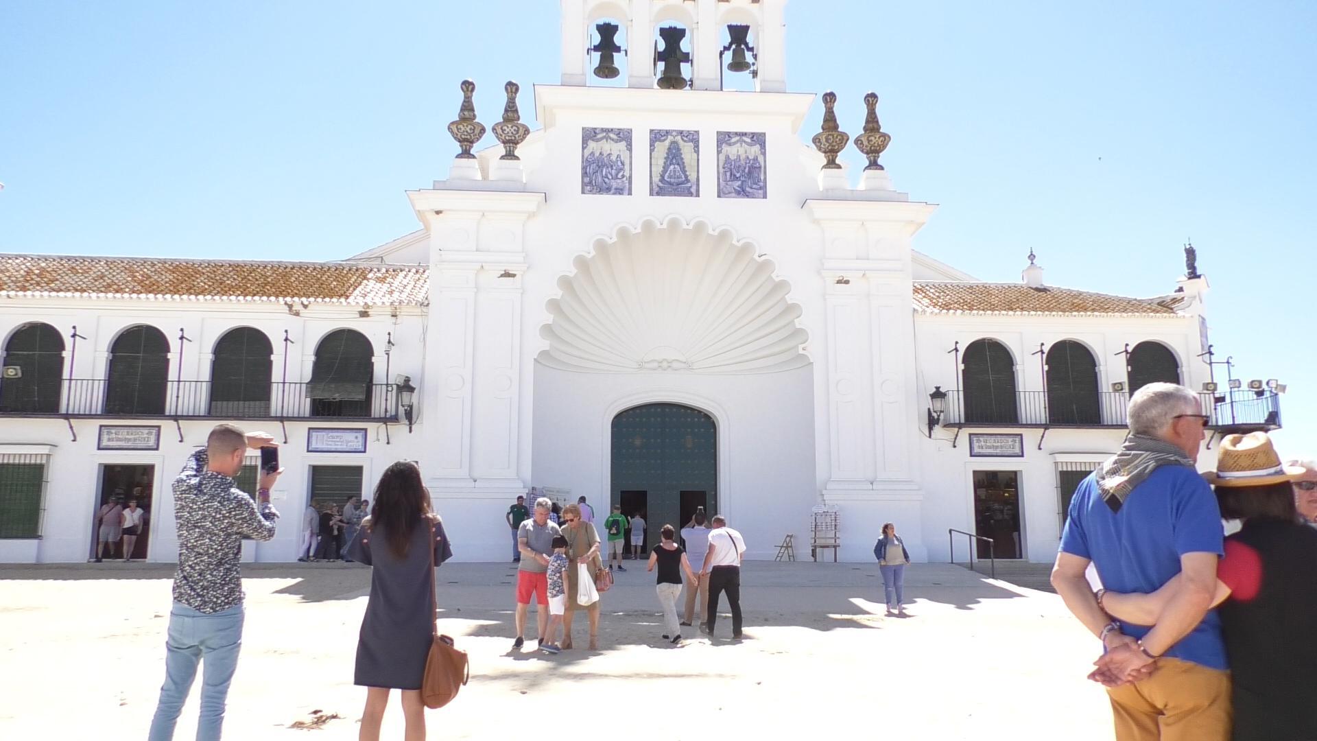 Ermita de El Rocio en la aldea almonteña
