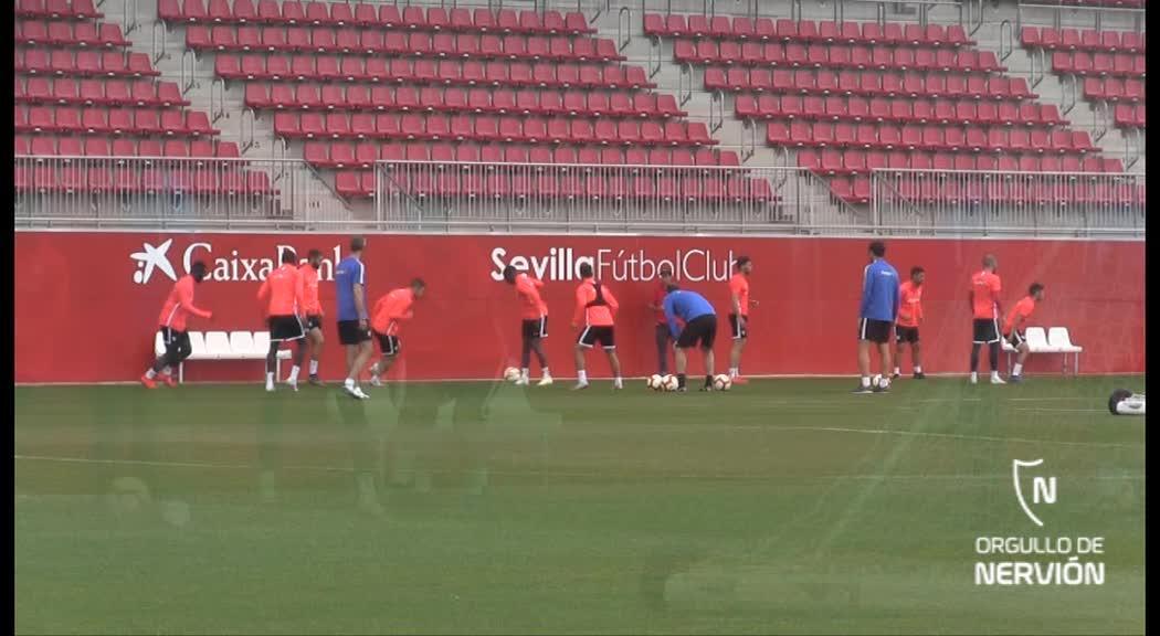 El Sevilla prepara el partido contra el Atlético de Madrid