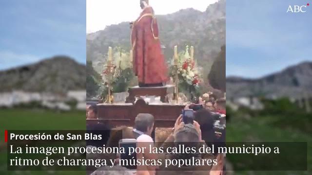 Procesión de San Blas, en Benaocaz