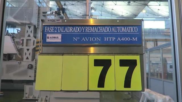 El consejero de Economía y Conocimiento esta mañana en las instalaciones de Airbus