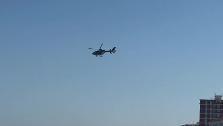 Espectacular persecución policial en helicóptero a un narco en una playa de Málaga