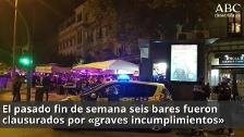 Clausurados seis establecimientos del Paseo Colón en una sola noche