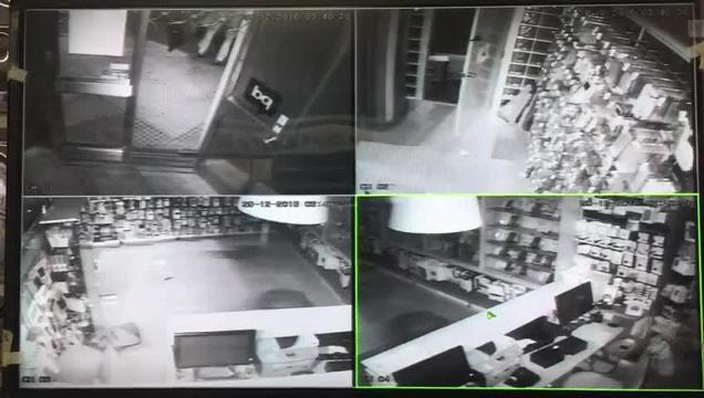 Imagen de uno de los comercios asaltados estos últimos días